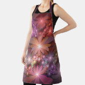 Bed van bloemen kleurrijke, dunne Abstracte fracta Schort (Insitu)