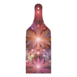 Bed van bloemen kleurrijke, dunne Abstracte fracta Snijplank