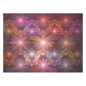 Bed van bloemen kleurrijke, dunne Abstracte fracta Tafelkleed (Voorkant (Horizontaal))