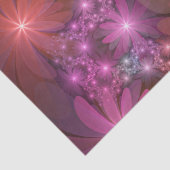 Bed van bloemen kleurrijke, dunne Abstracte fracta Tissuepapier (Detail)