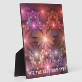 Bed van bloemen Zittig Abstract fractal Art Beste  Fotoplaat (Zijkant)