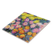 Bed van chrysanten van Monet Tegeltje (Zijkant)