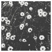 Bed van Daisies HC - Zwart-wit Stof (Close Up)