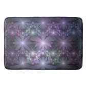 Bed van Flowers Trendy Shiny Abstract Fractal Art Badmat (Voorkant)