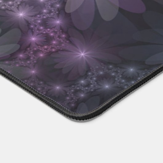 Bed van Flowers Trendy Shiny Abstract Fractal Art Bureaumat (Hoek)