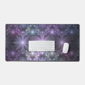 Bed van Flowers Trendy Shiny Abstract Fractal Art Bureaumat (Keyboard & Muis)