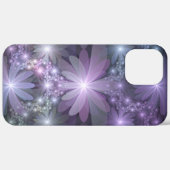 Bed van Flowers Trendy Shiny Abstract Fractal Art Case-Mate iPhone Case (Achterkant / Rechts)