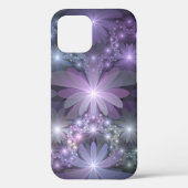 Bed van Flowers Trendy Shiny Abstract Fractal Art Case-Mate iPhone Case (Achterkant)