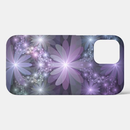 Bed van Flowers Trendy Shiny Abstract Fractal Art Case-Mate iPhone Case (Achterkant (horizontaal))