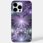Bed van Flowers Trendy Shiny Abstract Fractal Art Case-Mate iPhone Case (Achterkant)