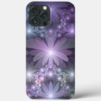 Bed van Flowers Trendy Shiny Abstract Fractal Art Case-Mate iPhone Case