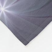 Bed van Flowers Trendy Shiny Abstract Fractal Art Fleece Deken (Hoek)