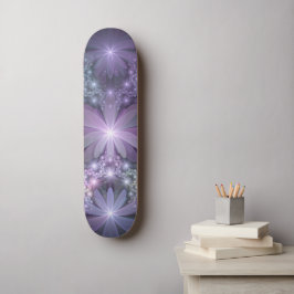 Bed van Flowers Trendy Shiny Abstract Fractal Art Persoonlijk Skateboard