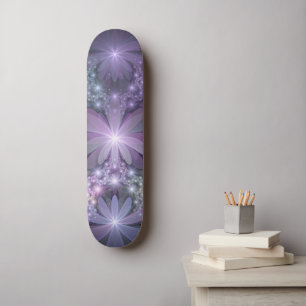 Bed van Flowers Trendy Shiny Abstract Fractal Art Persoonlijk Skateboard