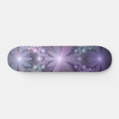 Bed van Flowers Trendy Shiny Abstract Fractal Art Persoonlijk Skateboard (Horizontaal)