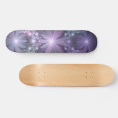 Bed van Flowers Trendy Shiny Abstract Fractal Art Persoonlijk Skateboard (Horizontaal)