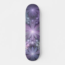 Bed van Flowers Trendy Shiny Abstract Fractal Art Persoonlijk Skateboard