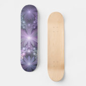 Bed van Flowers Trendy Shiny Abstract Fractal Art Persoonlijk Skateboard (Voorkant)