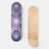 Bed van Flowers Trendy Shiny Abstract Fractal Art Persoonlijk Skateboard (Voorkant)