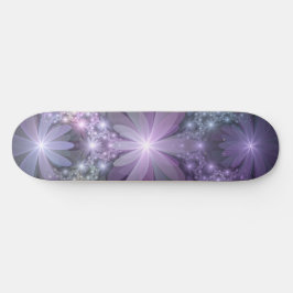 Bed van Flowers Trendy Shiny Abstract Fractal Art Persoonlijk Skateboard