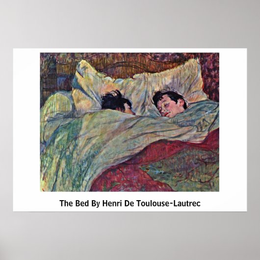 Bed van Henri de Toulouse-Lautrec Poster (Voorkant)