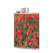 Bed van rode tulpen 02 heupfles (Links)