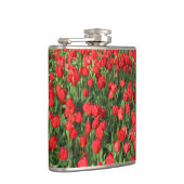 Bed van rode tulpen 02 heupfles (Rechts)