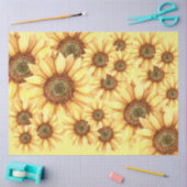 Bed van Zonnebloemen Decoupage Tissuepapier (Craft)