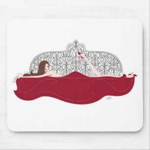 Bed White Mousepad Muismat