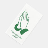 "Bedachtzaam gemaakt" bidhanddoek Servet (Hoek)