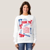 BEDANK AAN UW ARTS VERPLEEGEN EN EERSTE RESPONDERS TRUI (Voorkant volledig)