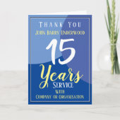 Bedank de medewerker voor de lange service kaart (Voorkant)