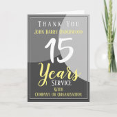 Bedank de medewerker voor de lange service kaart (Voorkant)