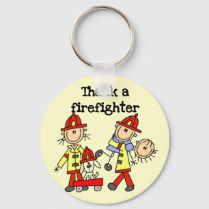 Bedank een brandweerman T-shirts en cadeaus Sleutelhanger