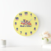 Bedank een gele soldaat grote klok (Huis)