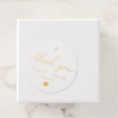 Bedank Foil Favor Label (Met doos)