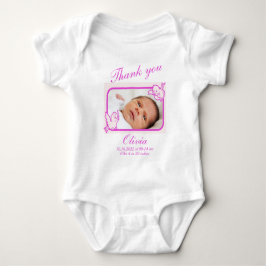 Bedank Geboorteaankondiging foto Romper