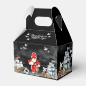 Bedank je bemanning met Pirate Santa Party schatte Bedankdoosjes (Achterkant)