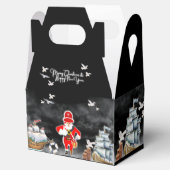 Bedank je bemanning met Pirate Santa Party schatte Bedankdoosjes (Geopend)