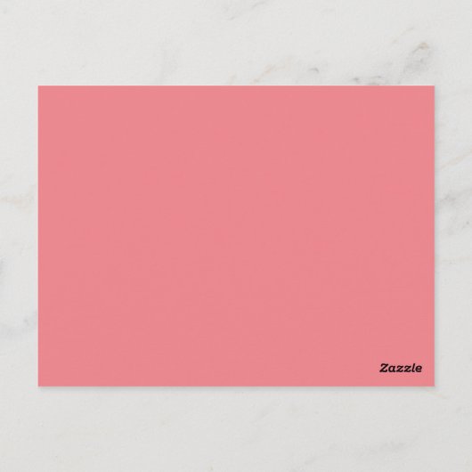 Bedank je beste vrienden Bloemenkrans in Rood & Ro Briefkaart (Achterkant)