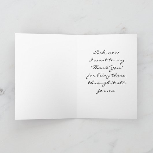 *BEDANK JE* DAT JE ER BINNEN ME NOODZAKELIJK WAS BEDANKKAART (Binnen)