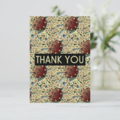 BEDANK JE Kaart | Pokerchips en pokerijs (R/Wh) (Staand voorkant)