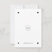 BEDANK JE Kaart | Pokerchips en pokerijs (R/Wh) (Achterkant)