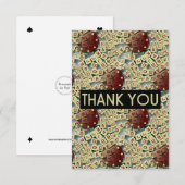 BEDANK JE Kaart | Pokerchips en pokerijs (R/Wh) (Voorkant / Achterkant)