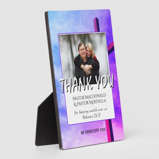 BEDANK JE PASTOR Foto Fotoplaat (Zijkant)
