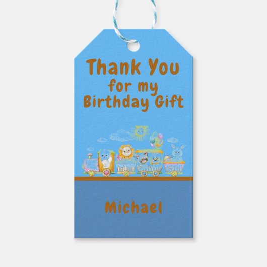 Bedank je zakje cadeaukaartjes cadeaulabel (Voorkant)