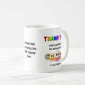 BEDANK JULLIE Beste leraar ooit Koffiemok (Voorkant rechts)