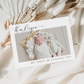 BEDANK JULLIE: geboorteaankondiging witte grenzen Kaart