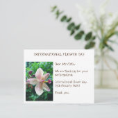 BEDANK JULLIE KAART VOOR internationale bloemendag (Staand voorkant)