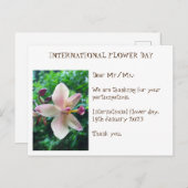 BEDANK JULLIE KAART VOOR internationale bloemendag (Voorkant / Achterkant)
